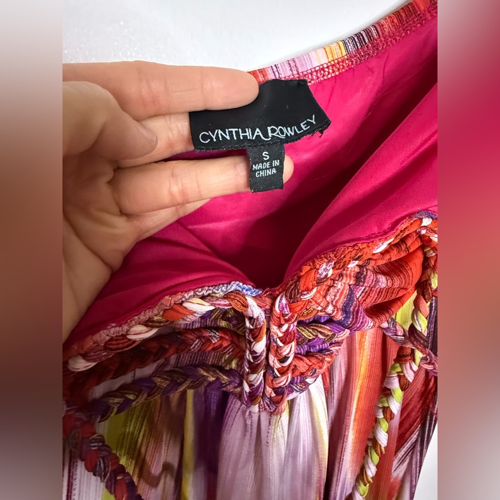 Cynthia Rowley multicolored braided‎ maxi dress - Picture 7 of 8